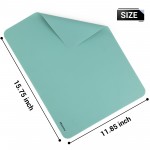 Mantou Silicone Mats for Countertop - 32"x 24"x0.07", Extra Large Multipurpose Mat, Counter Table Protector, Desk Saver Pad, Placemat Nonstick Nonskid Heat-Resistant Kitchen Pad, Dark Green